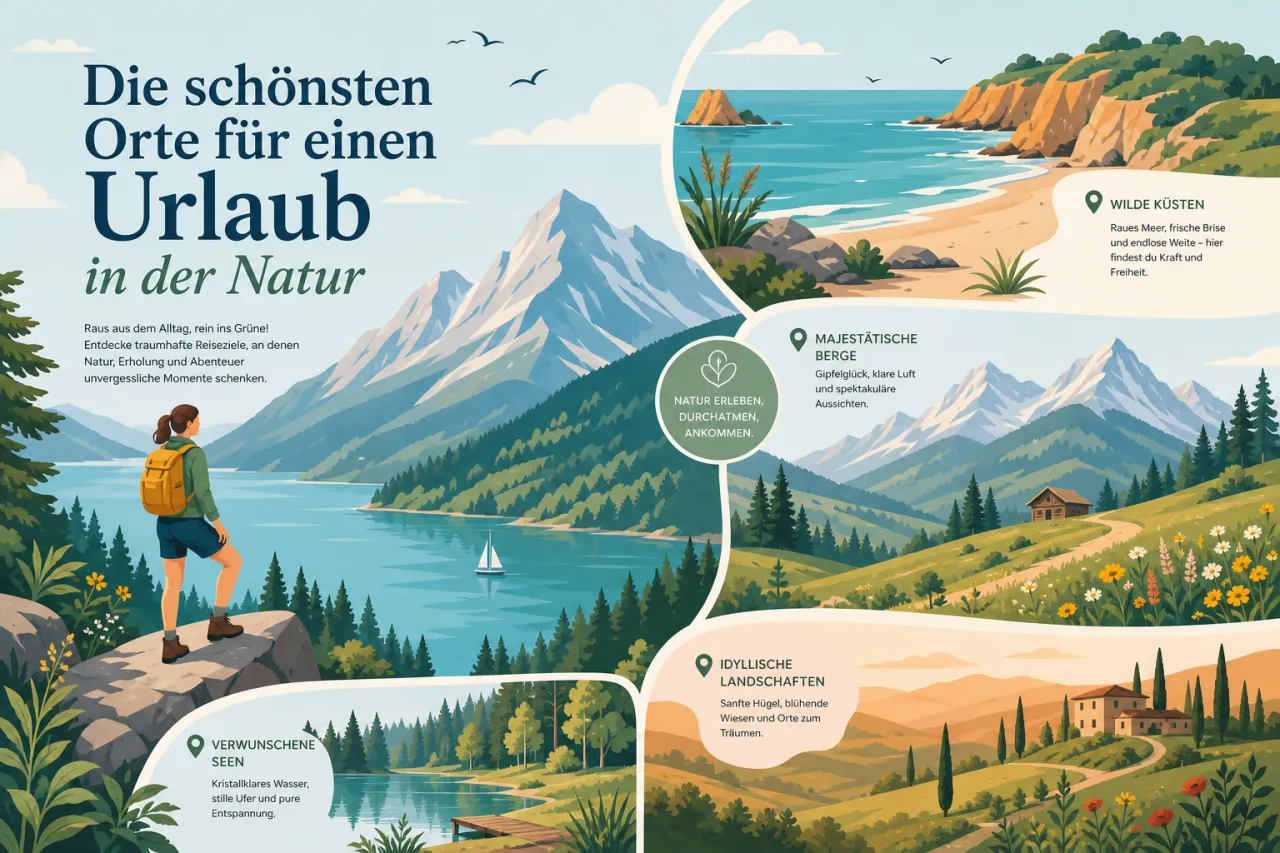 Die schönsten Orte für einen Urlaub in der Natur