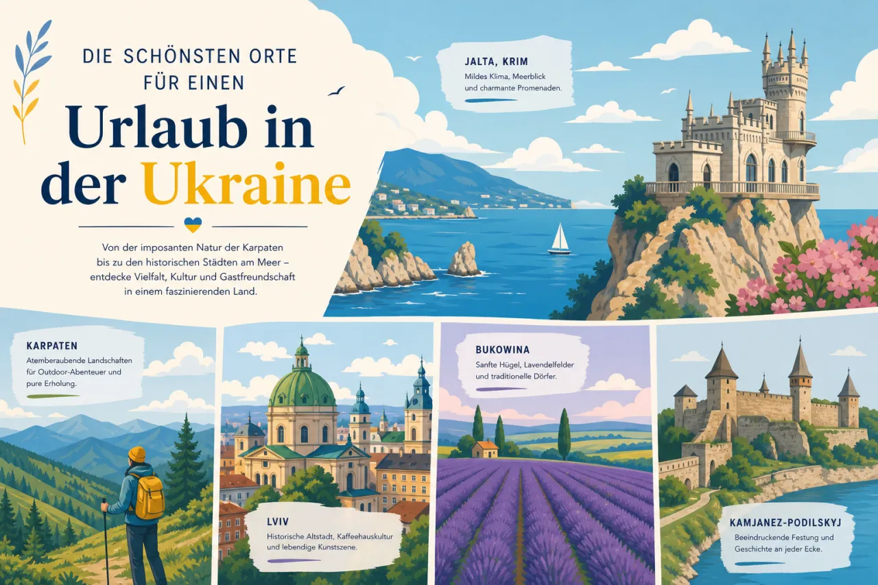 Die schönsten Orte für einen Urlaub in der Ukraine