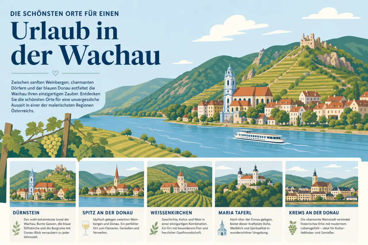 Die schönsten Orte für einen Urlaub in der Wachau