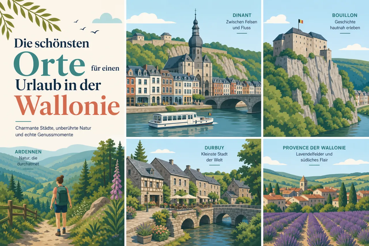 Die schönsten Orte für einen Urlaub in der Wallonie