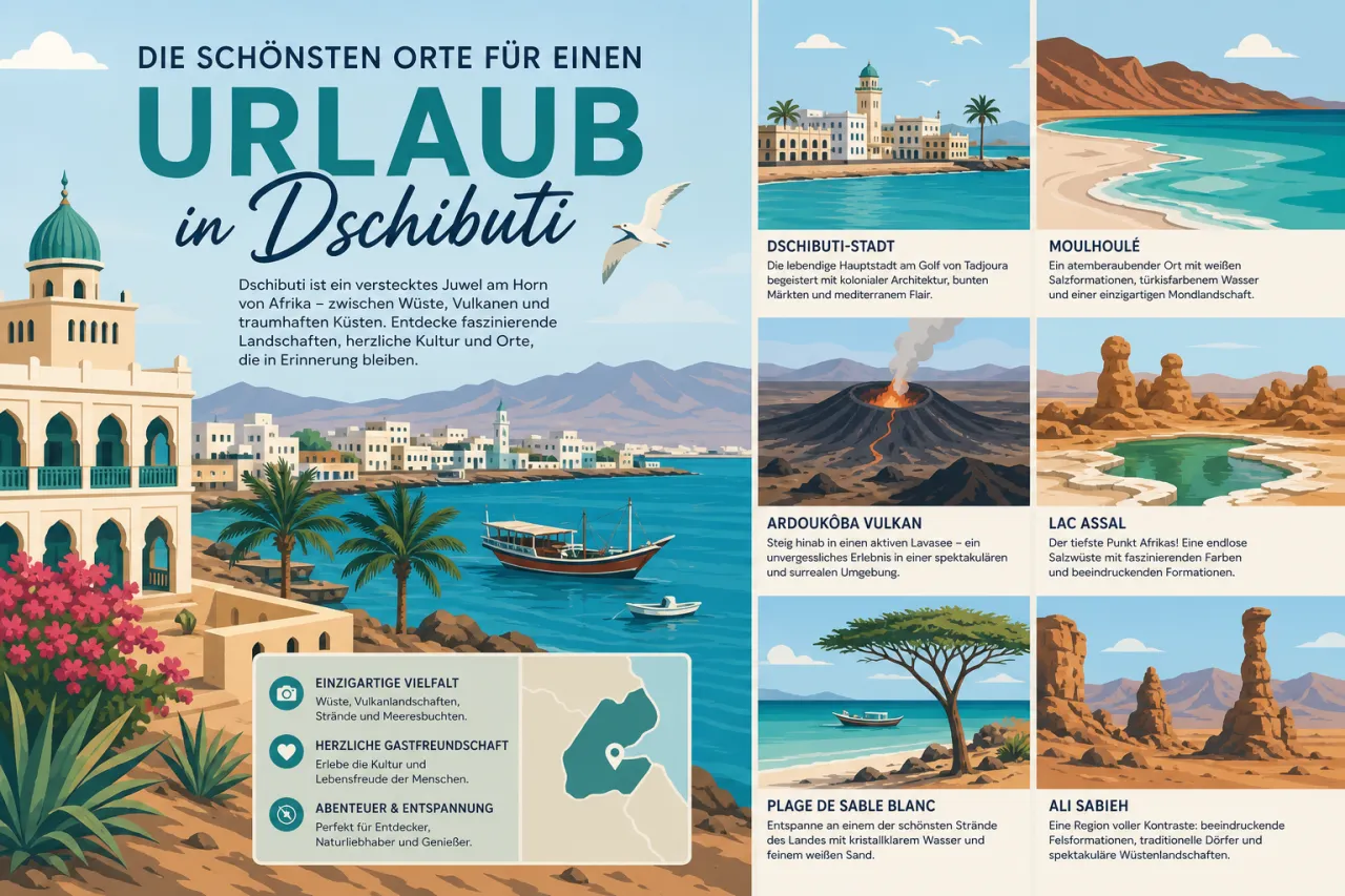 Die schönsten Orte für einen Urlaub in Dschibuti