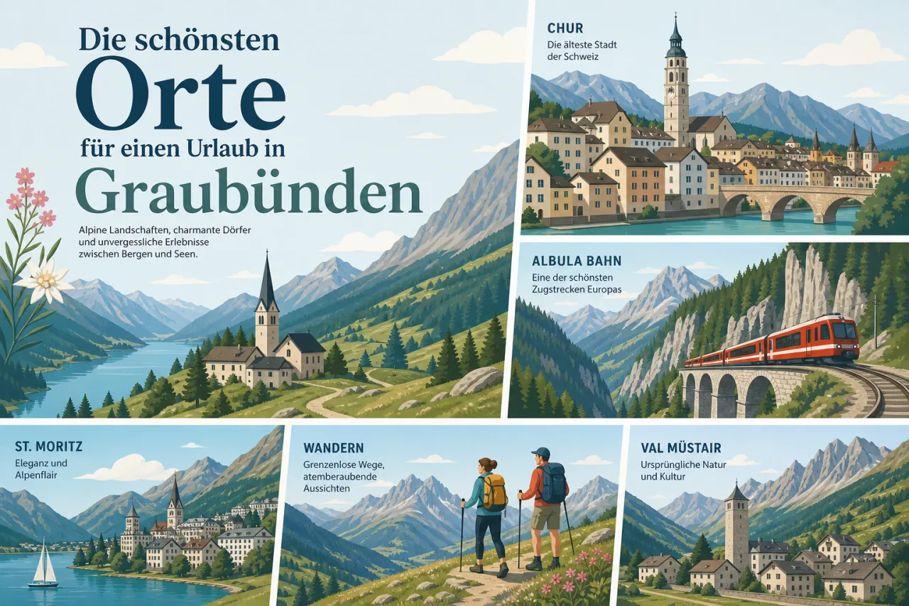 Die schönsten Orte für einen Urlaub in Graubünden