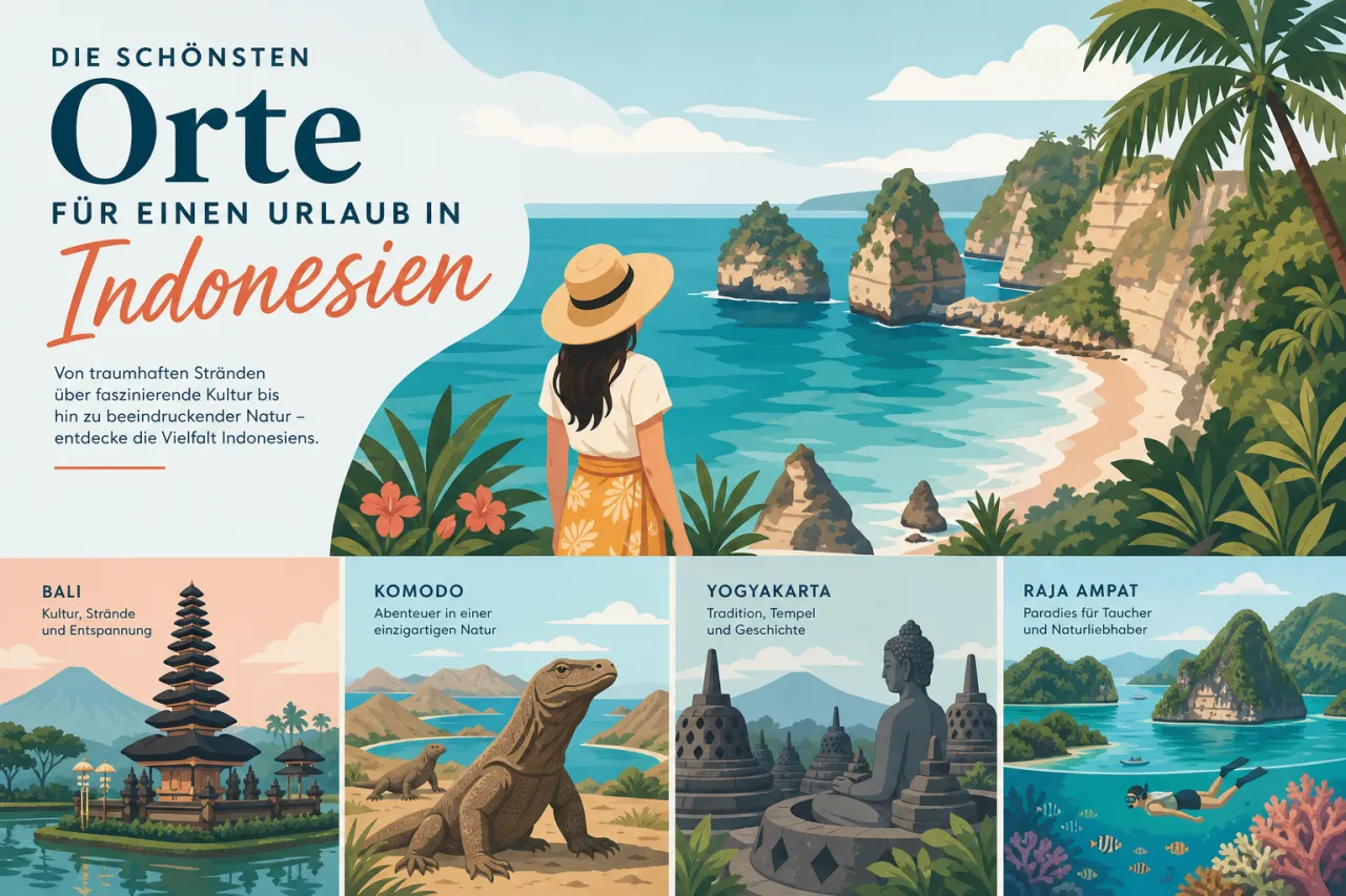 Die schönsten Orte für einen Urlaub in Indonesien