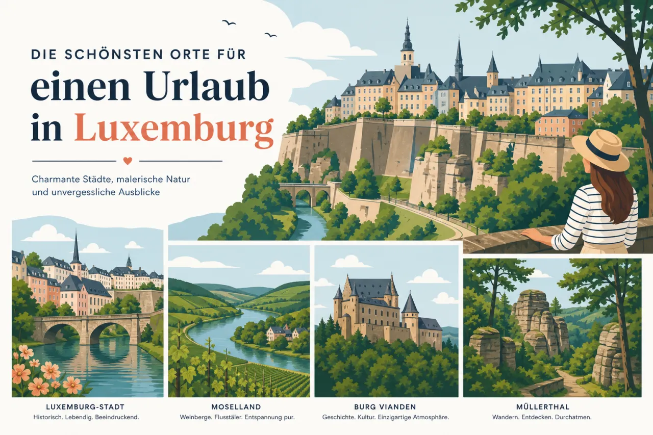 Die schönsten Orte für einen Urlaub in Luxemburg