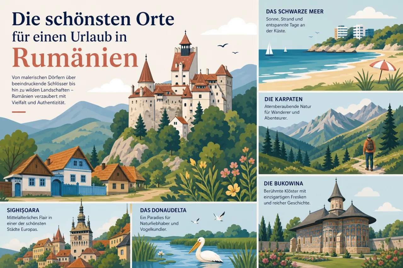 Die schönsten Orte für einen Urlaub in Rumänien