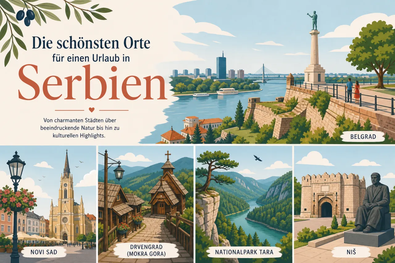Die schönsten Orte für einen Urlaub in Serbien