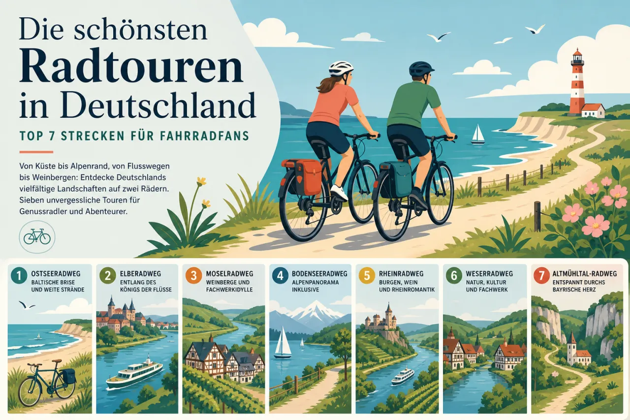 Die schönsten Radtouren in Deutschland – Top 7 Strecken für Fahrradfans