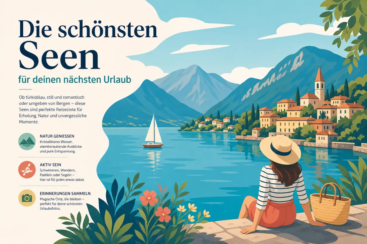 Die schönsten Seen für deinen nächsten Urlaub