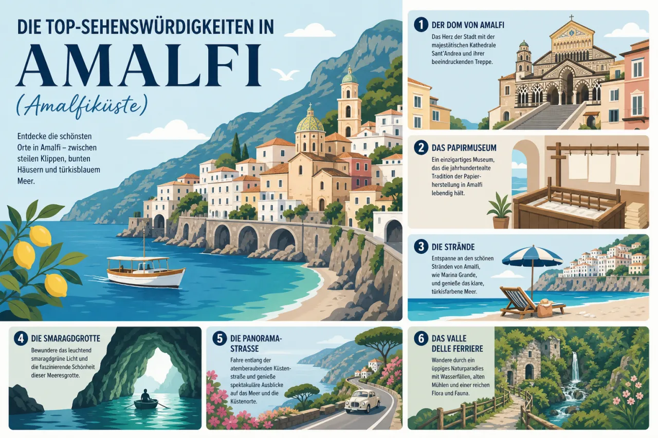 Die Top-Sehenswürdigkeiten in Amalfi