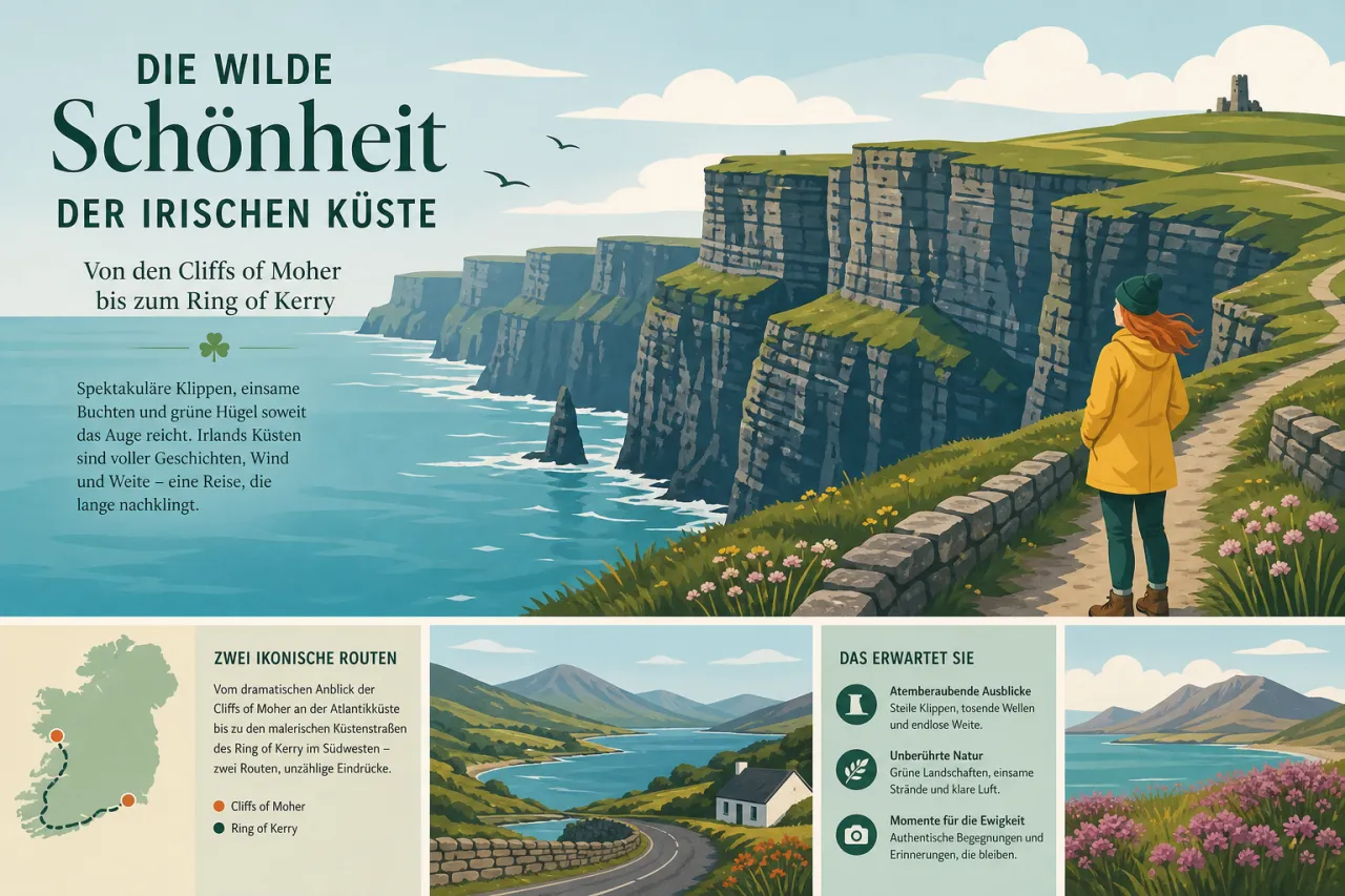 Die wilde Schönheit der irischen Küste — Von den Cliffs of Moher bis zum Ring of Kerry