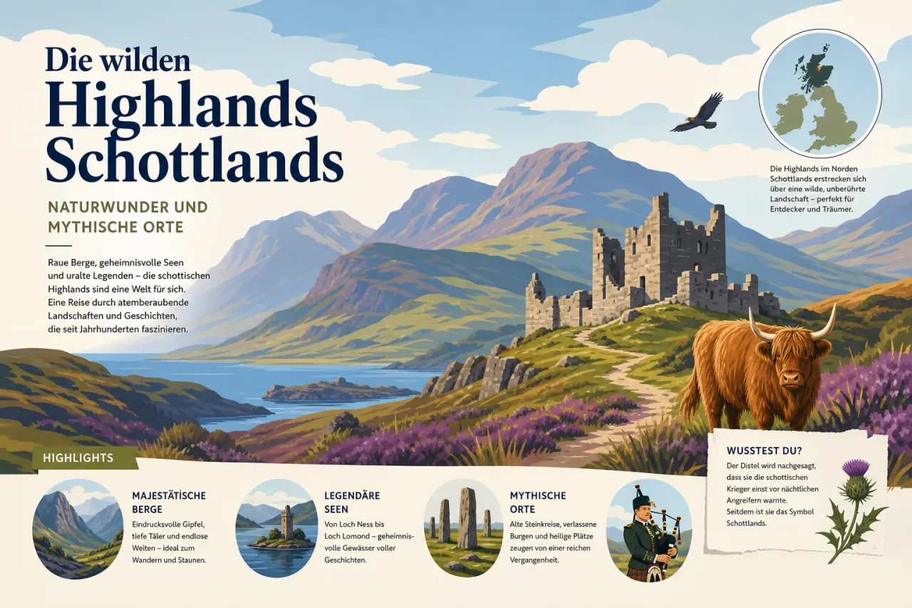 Die wilden Highlands Schottlands – Naturwunder und mythische Orte