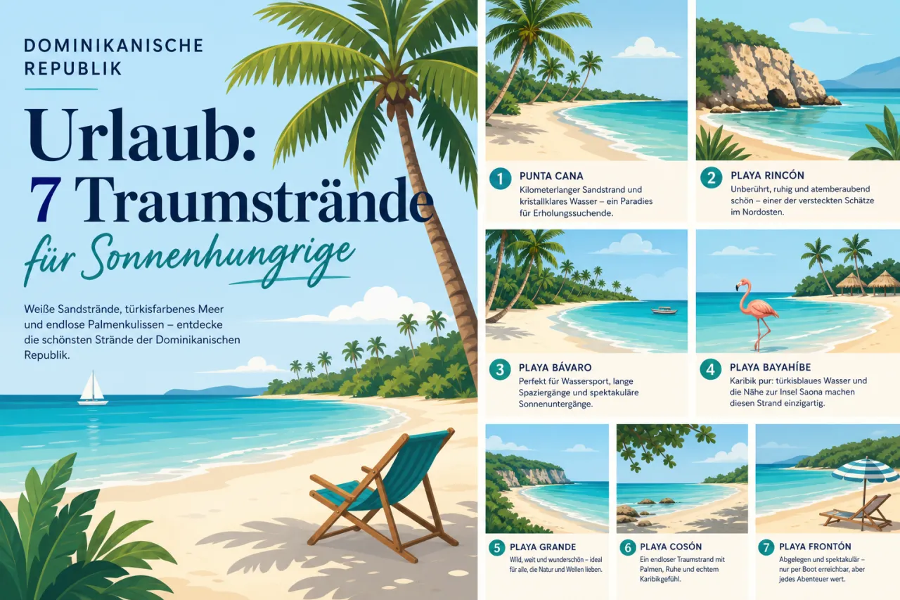 Dominikanische Republik Urlaub: 7 Traumstrände für Sonnenhungrige