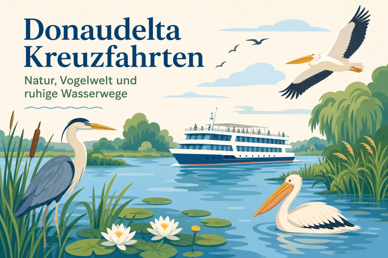 Donaudelta Kreuzfahrten: Natur, Vogelwelt und ruhige Wasserwege