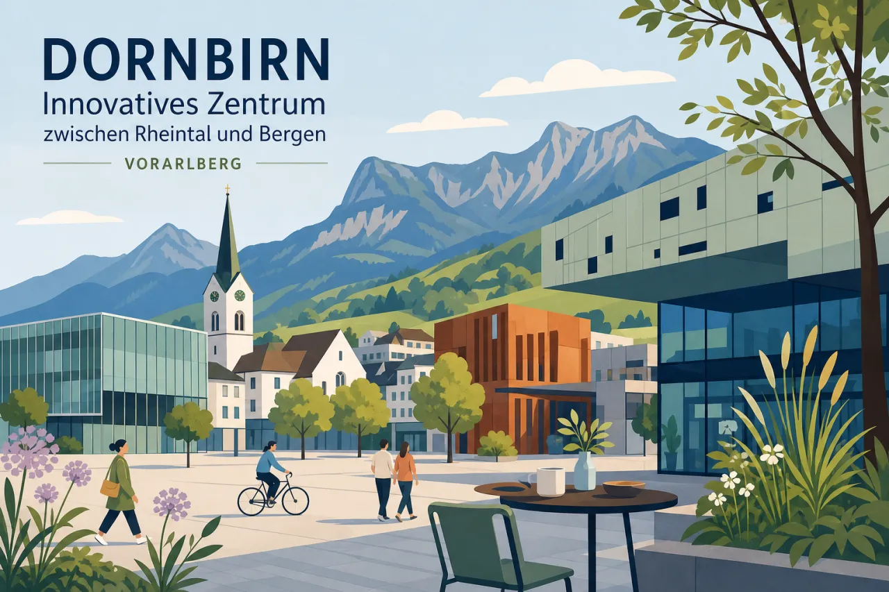 Dornbirn: Innovatives Zentrum zwischen Rheintal und Bergen