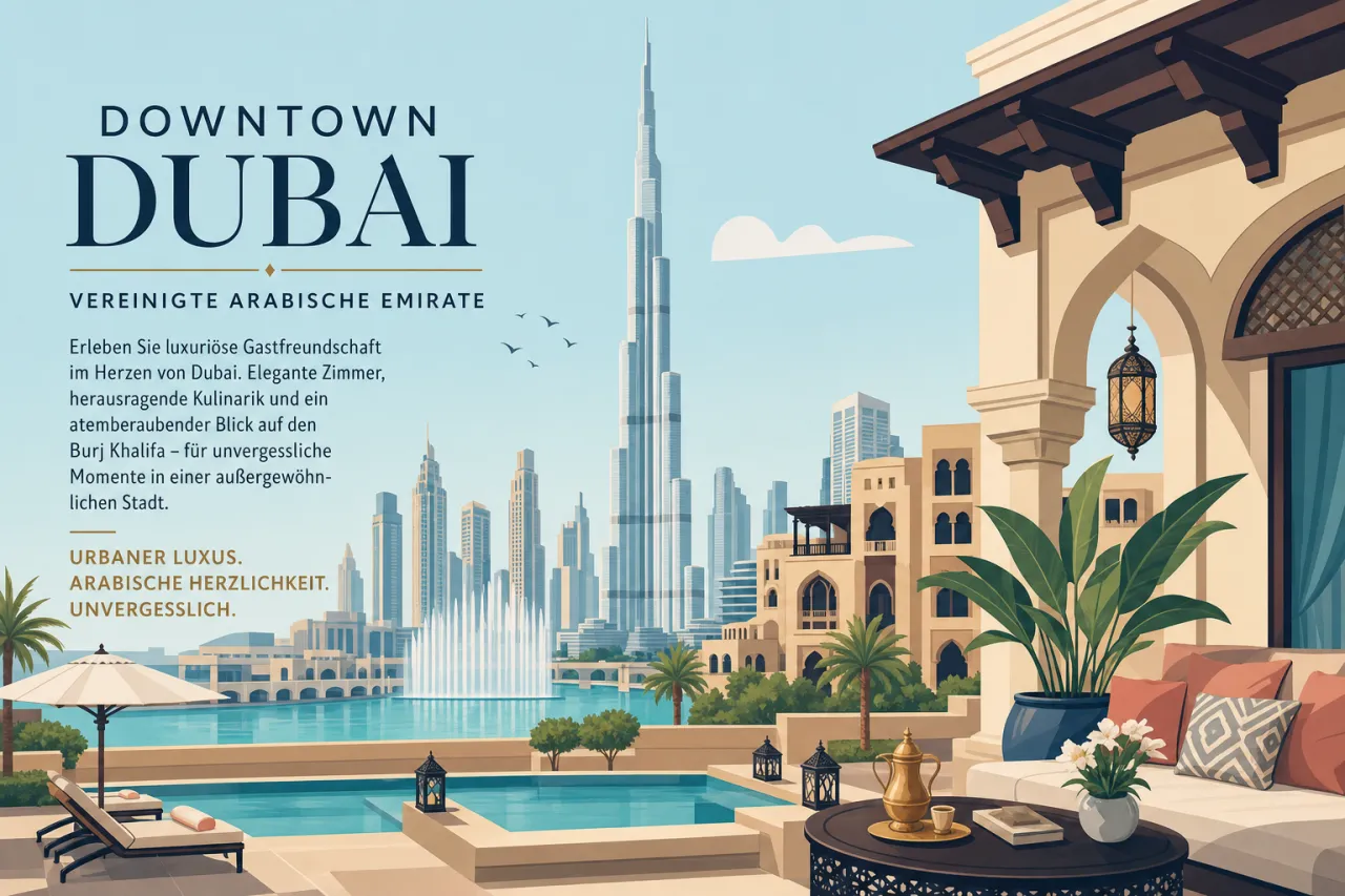 Downtown Dubai Hotel in den Vereinigten Arabischen Emiraten
