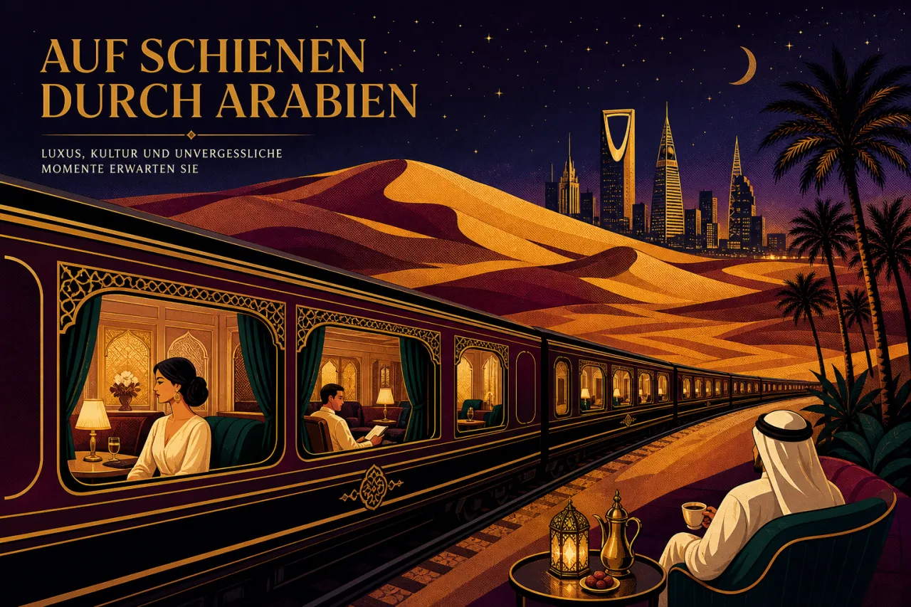 Dream of the Desert: Saudis erster Luxuszug eröffnet Zentrale in Riad