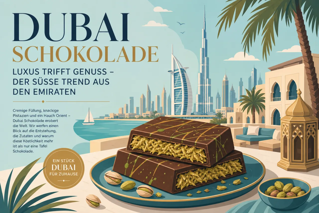 Dubai Schokolade: Luxus trifft Genuss – der süße Trend aus den Emiraten