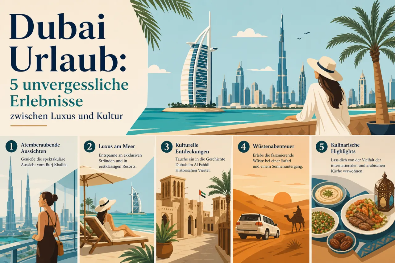 Dubai Urlaub: 5 unvergessliche Erlebnisse zwischen Luxus und Kultur