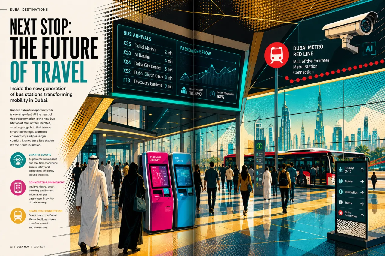 Dubais erste KI-Busstation: Was steckt hinter dem Projekt am Mall of the Emirates?