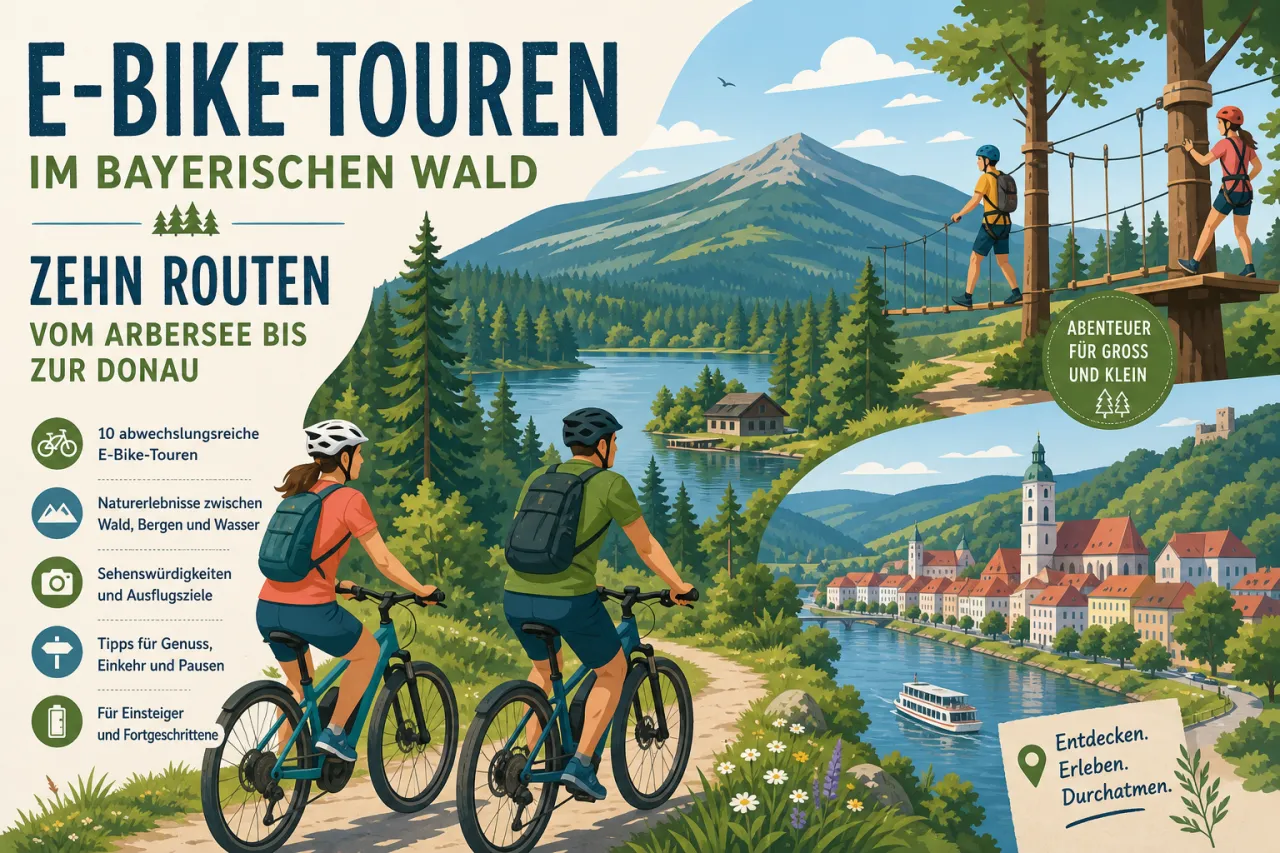 E-Bike-Touren im Bayerischen Wald