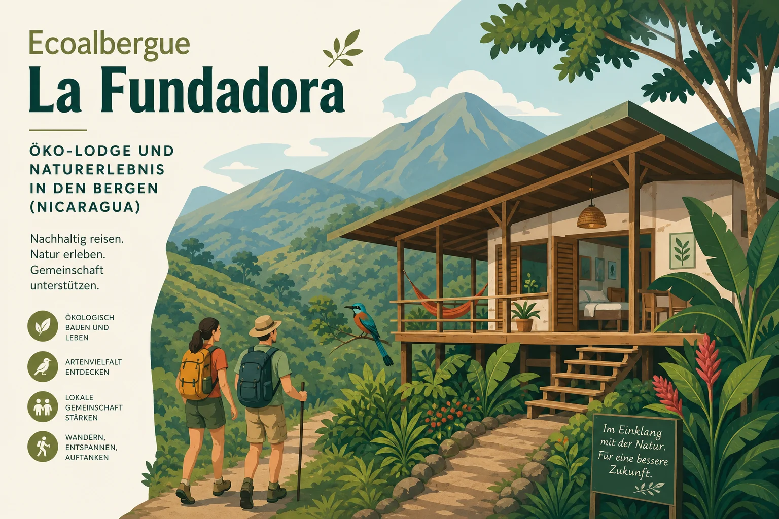 Ecoalbergue La Fundadora: Öko-Lodge und Naturerlebnis in den Bergen