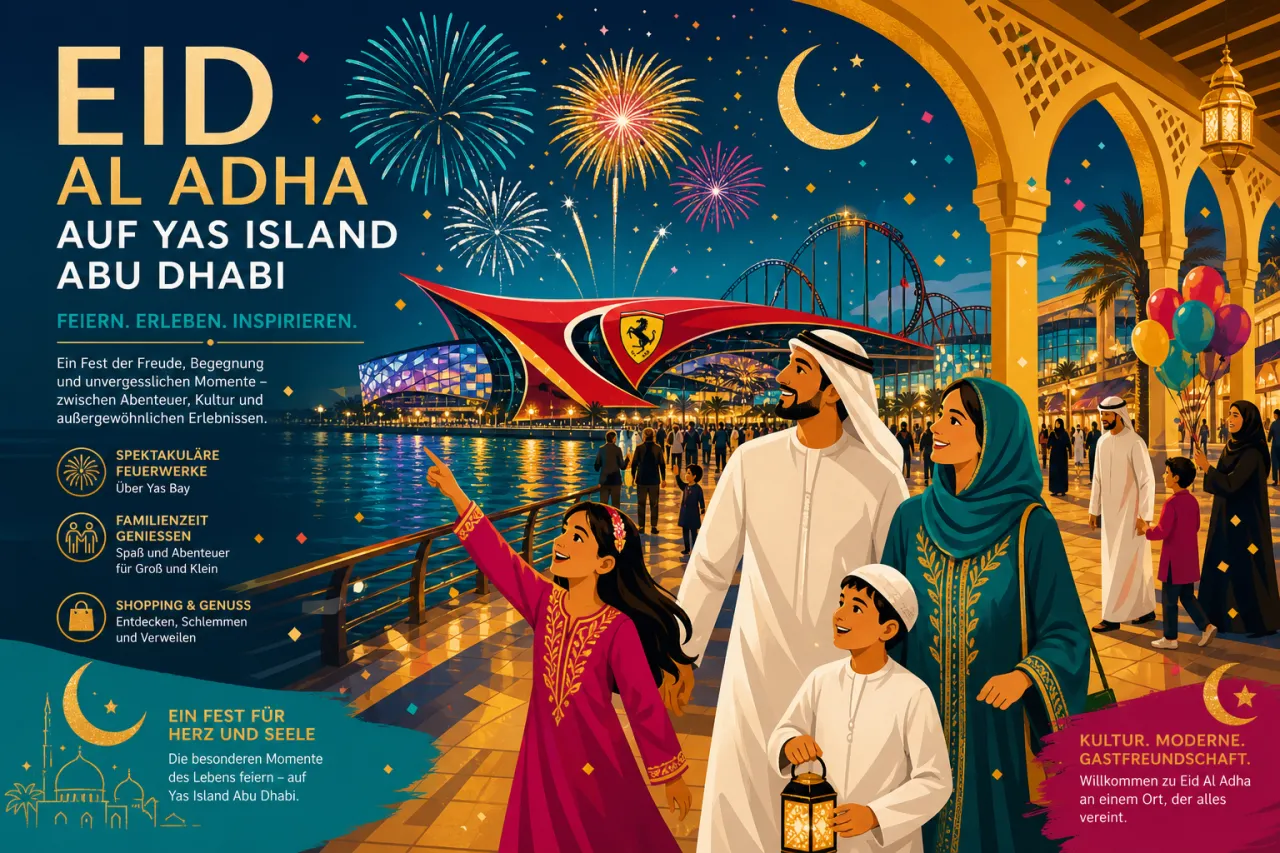 Eid Al Adha auf Yas Island: Feuerwerk, Freizeitparks und Familienspecials in Abu Dhabi