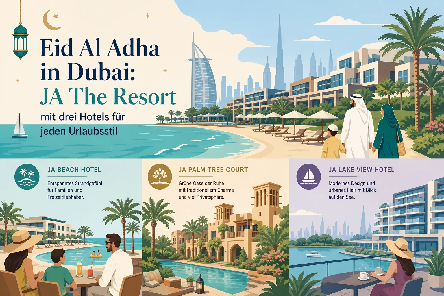 Eid Al Adha in Dubai: JA The Resort mit drei Hotels für jeden Urlaubsstil