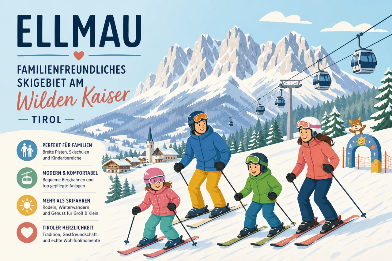 Ellmau: Familienfreundliches Skigebiet am Wilden Kaiser
