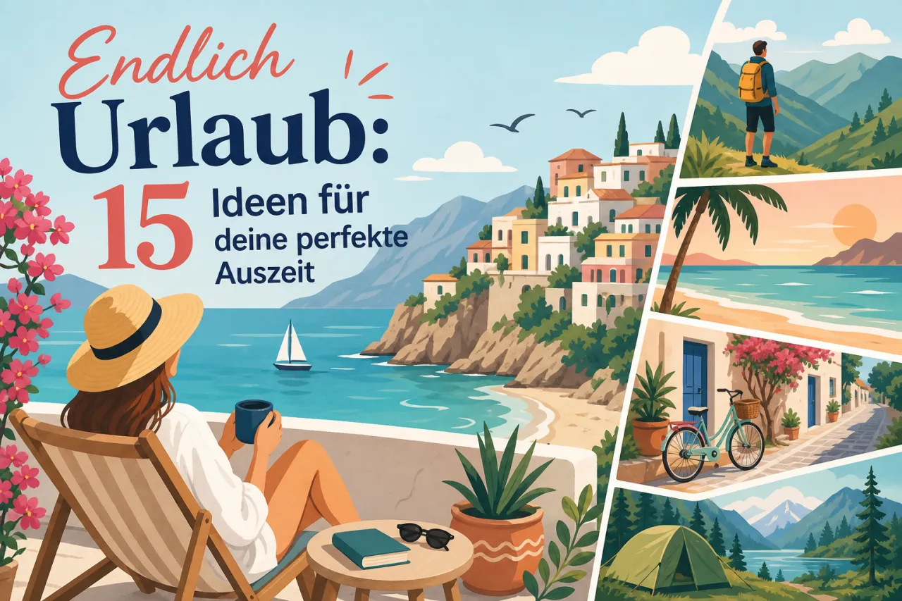 Endlich Urlaub: 15 Ideen für deine perfekte Auszeit