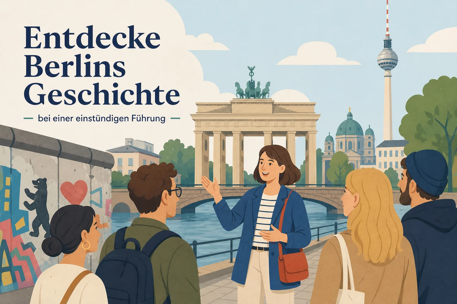 Berlins Geschichte in einer einstündigen Führung erleben