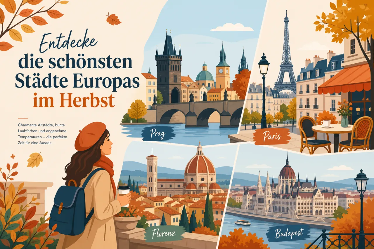 Entdecke die schönsten Städte Europas im Herbst