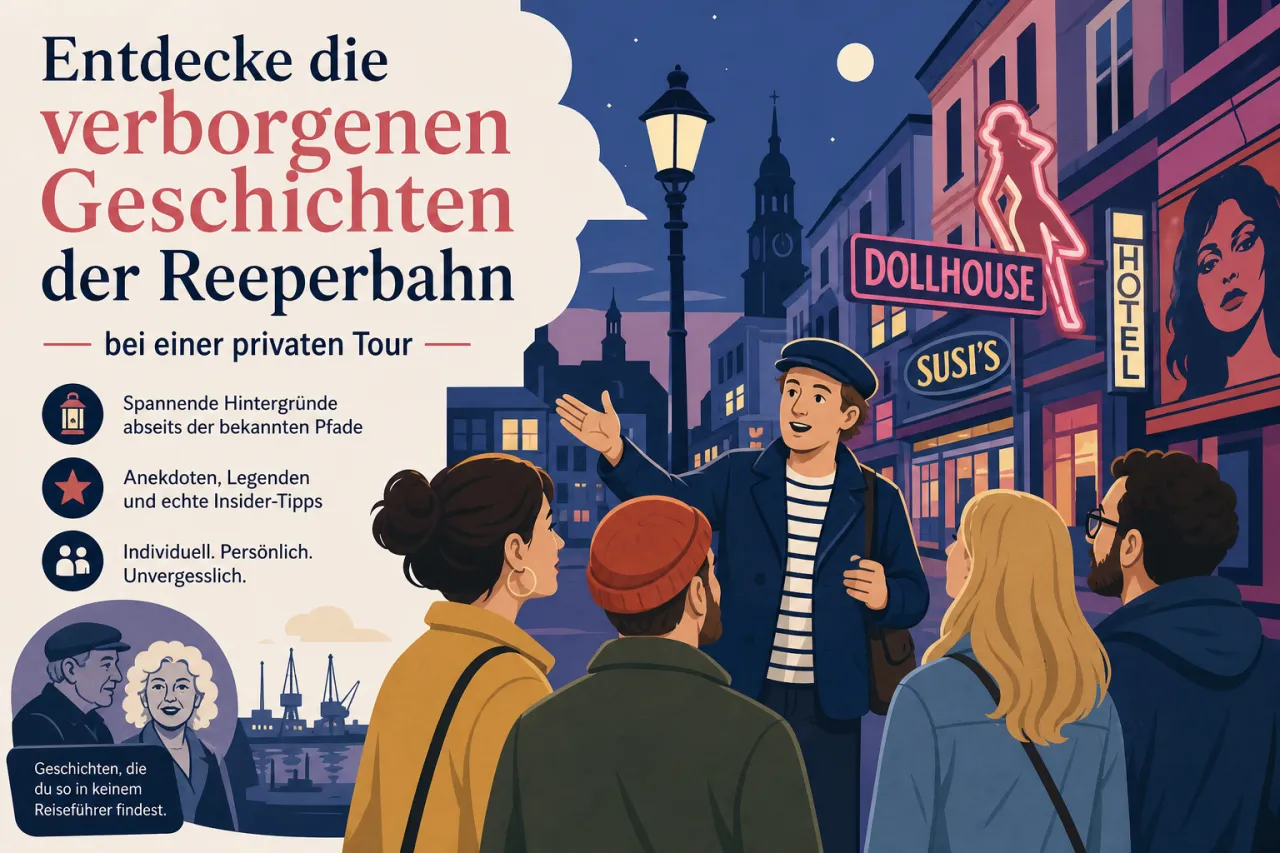 Entdecke die verborgenen Geschichten der Reeperbahn bei einer privaten Tour