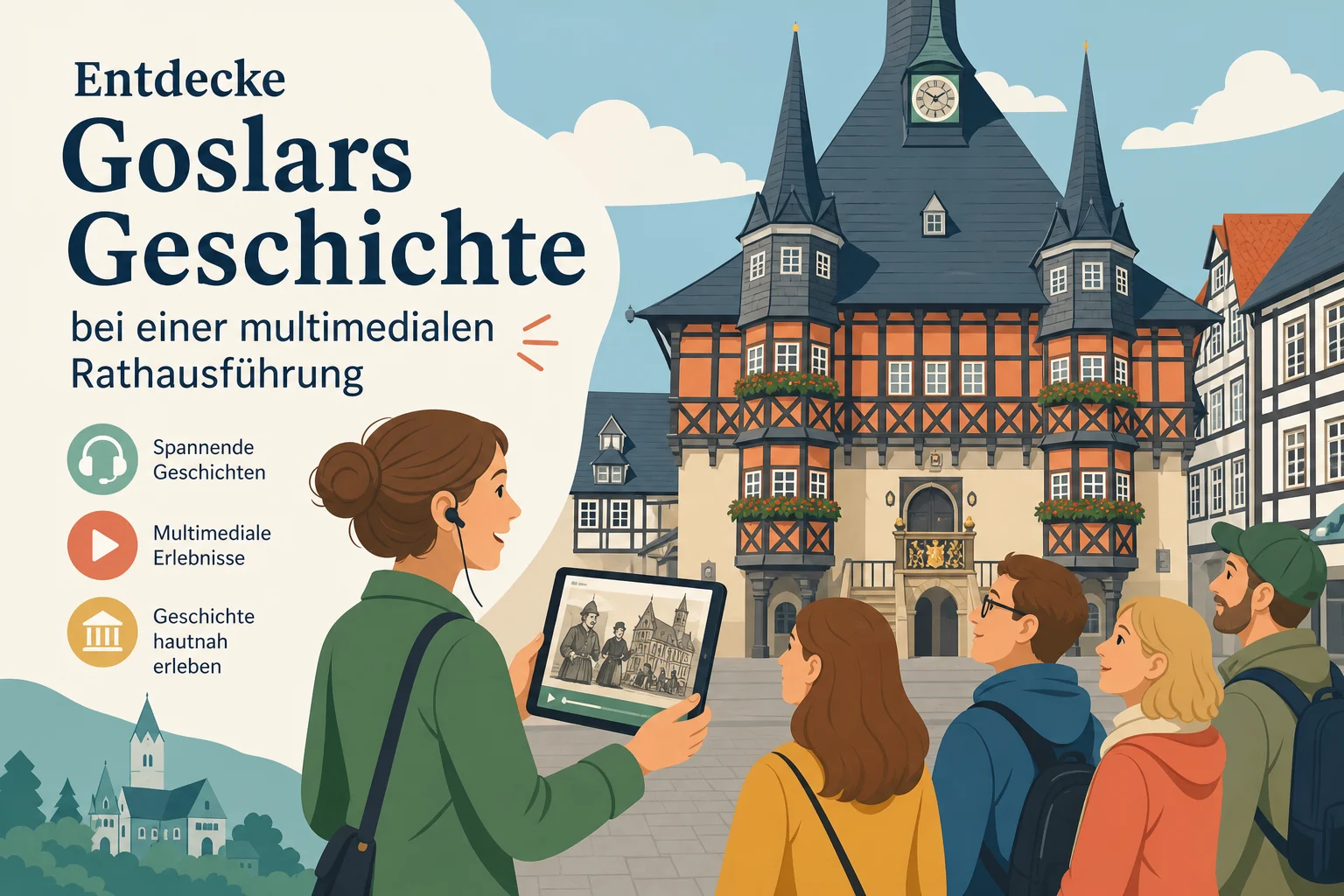 Entdecke Goslars Geschichte bei einer multimedialen Rathausführung