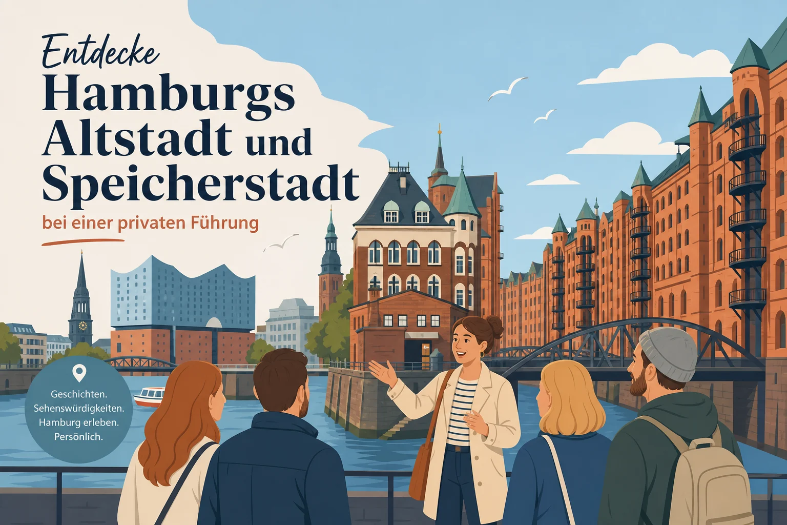 Hamburg Altstadt und Speicherstadt bei privater Führung