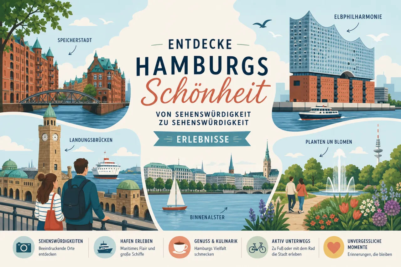 Entdecke Hamburgs Schönheit von Sehenswürdigkeit zu Sehenswürdigkeit
