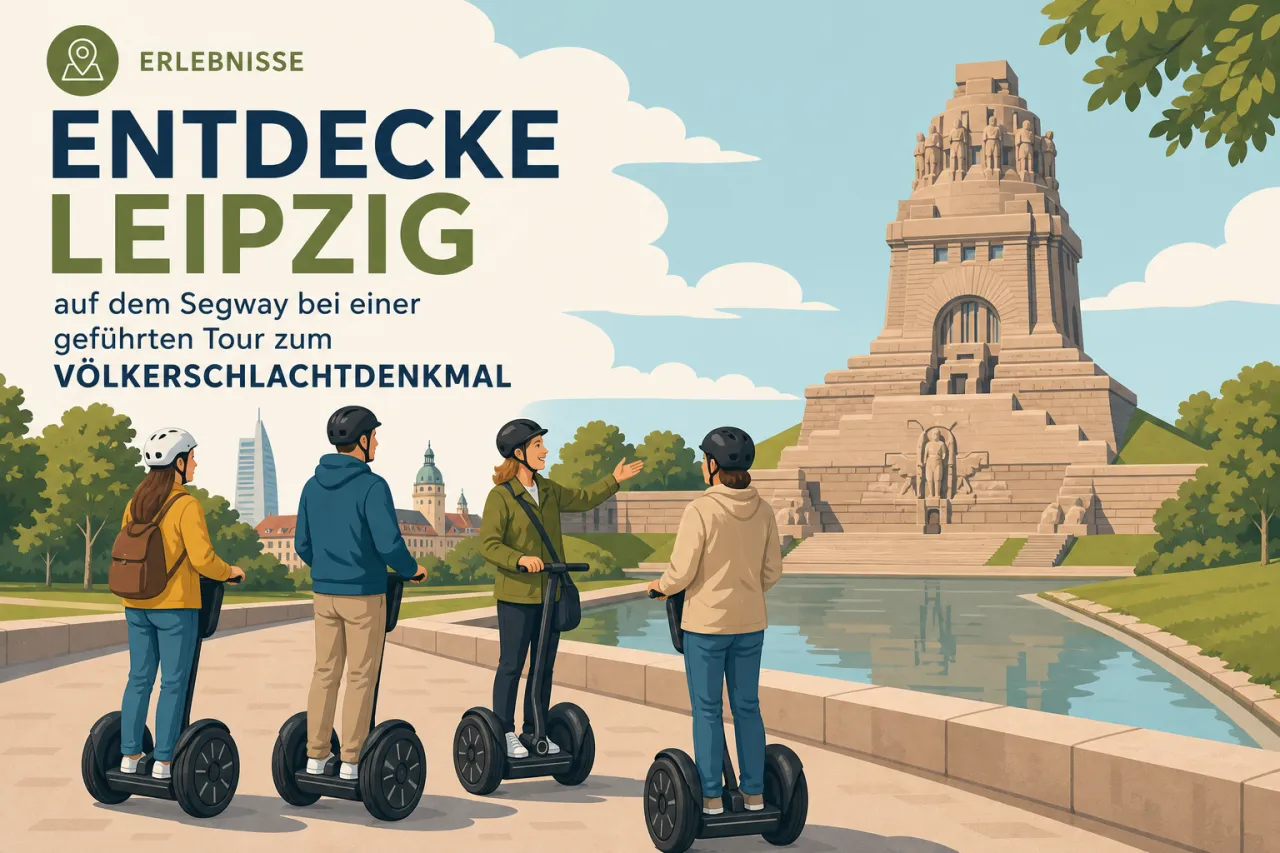 Leipzig per Segway: Geführte Tour zum Völkerschlachtdenkmal