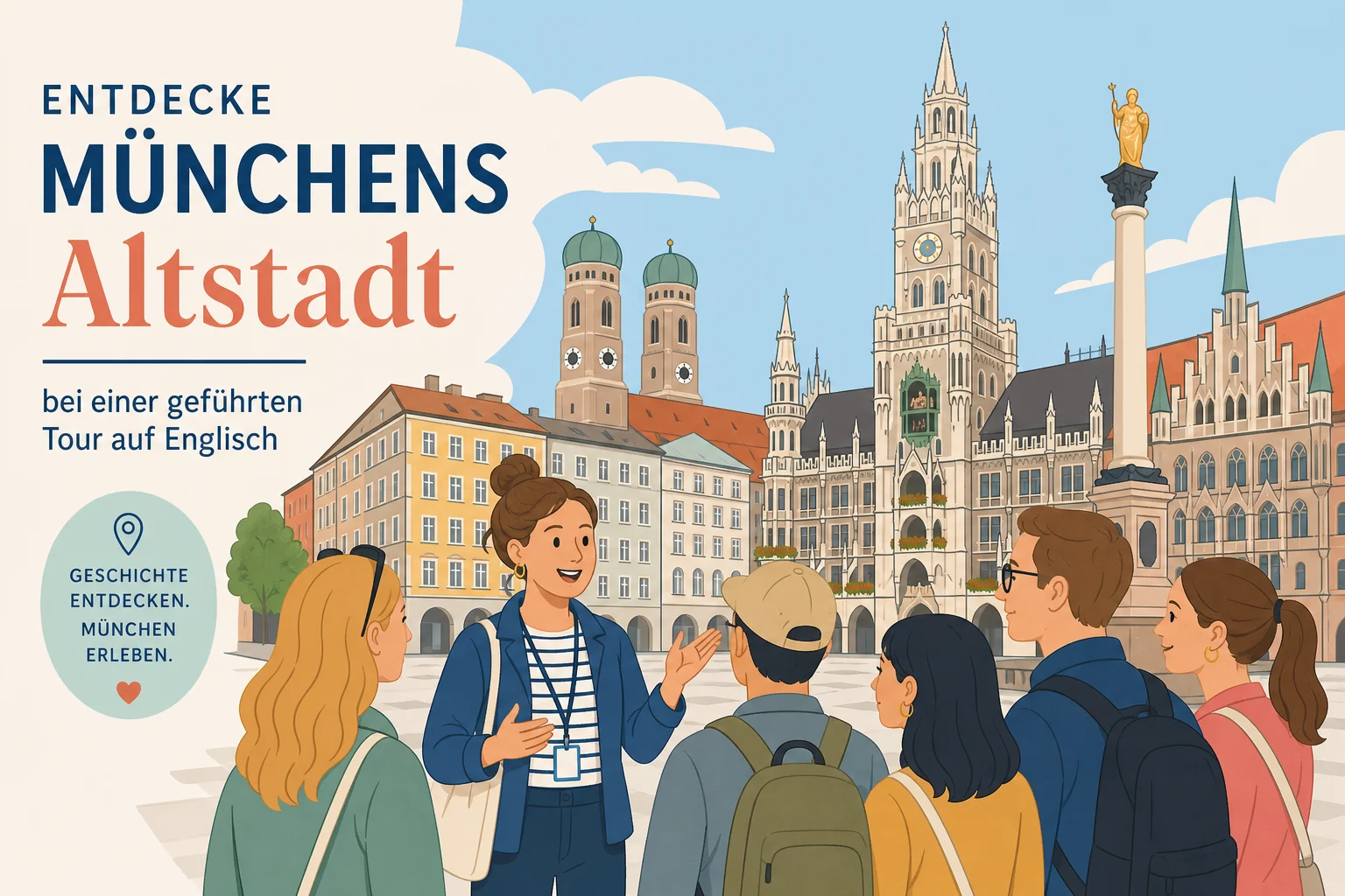 Münchens Altstadt auf Englisch: geführte Tour ab Marienplatz