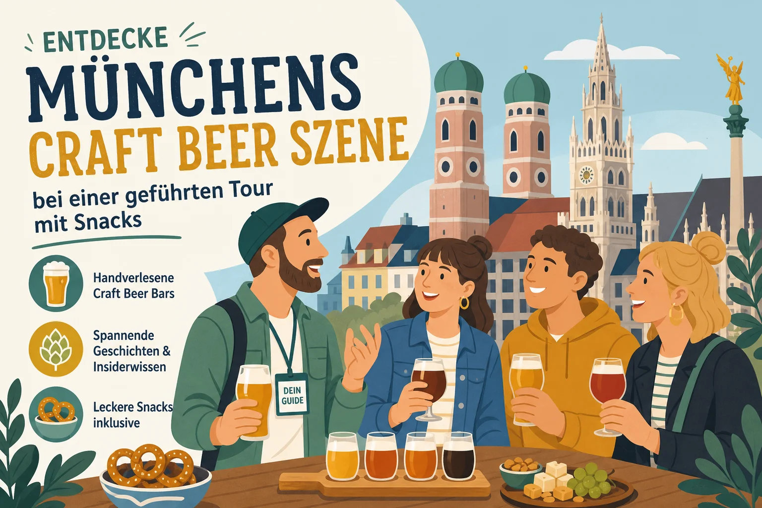 Münchens Craft Beer Szene bei einer geführten Tour mit Snacks