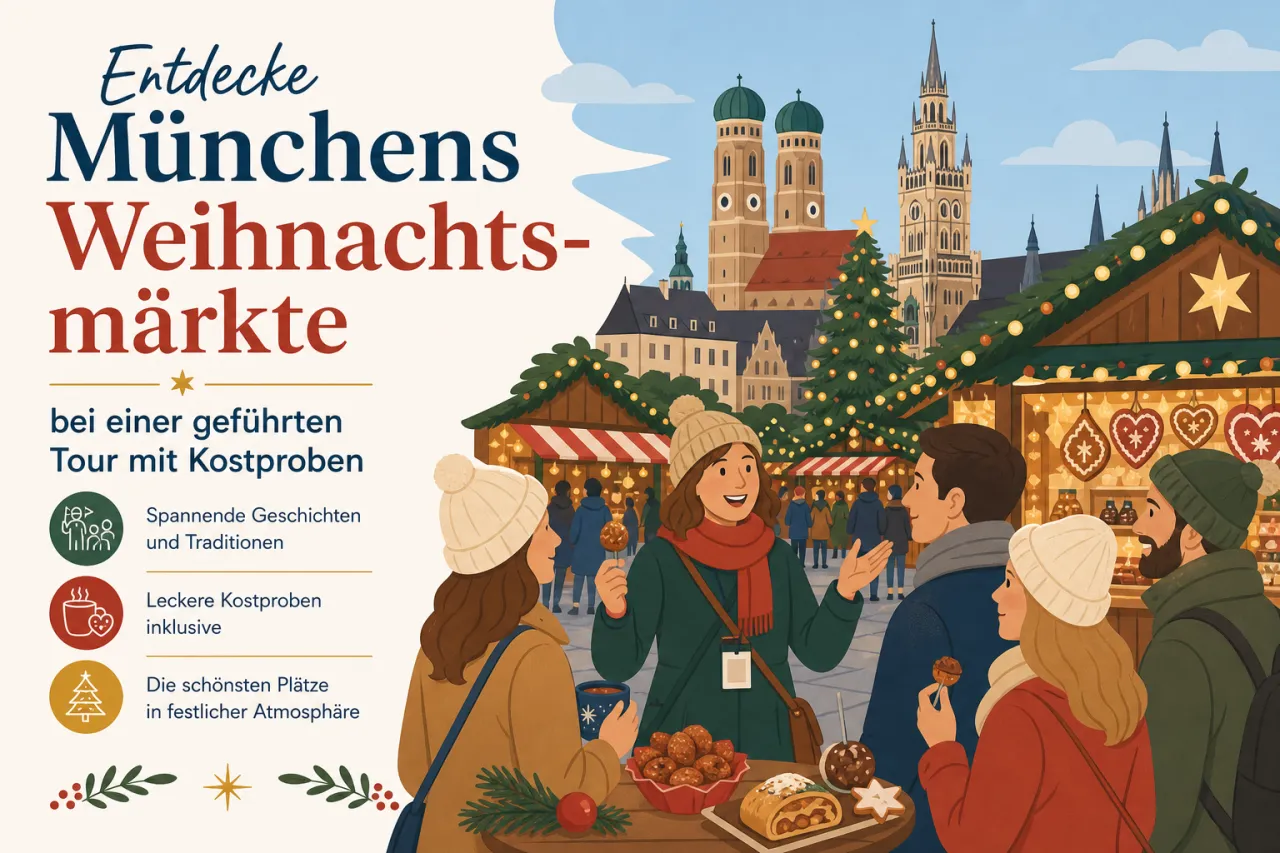 Entdecke Münchens Weihnachtsmärkte bei einer geführten Tour mit Kostproben