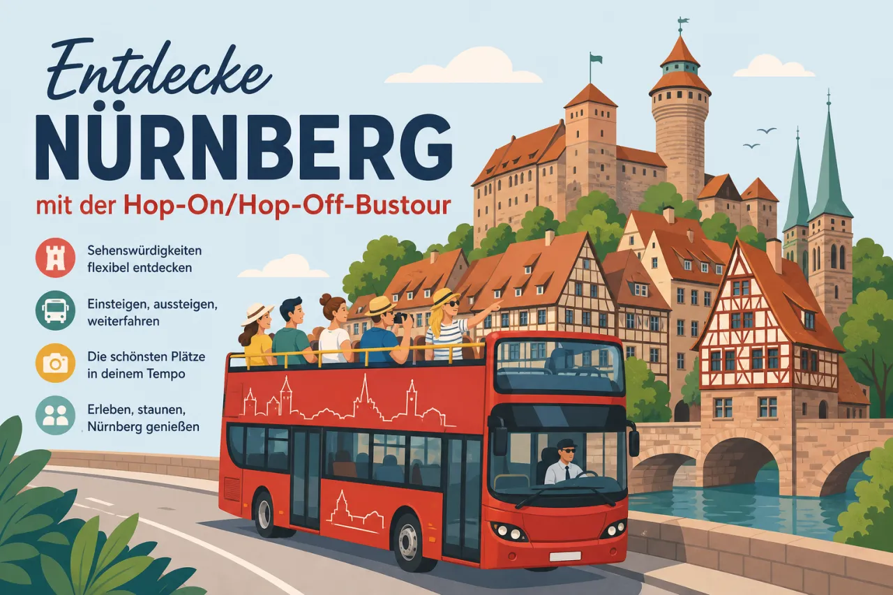 Entdecke Nürnberg mit der Hop-On/Hop-Off-Bustour
