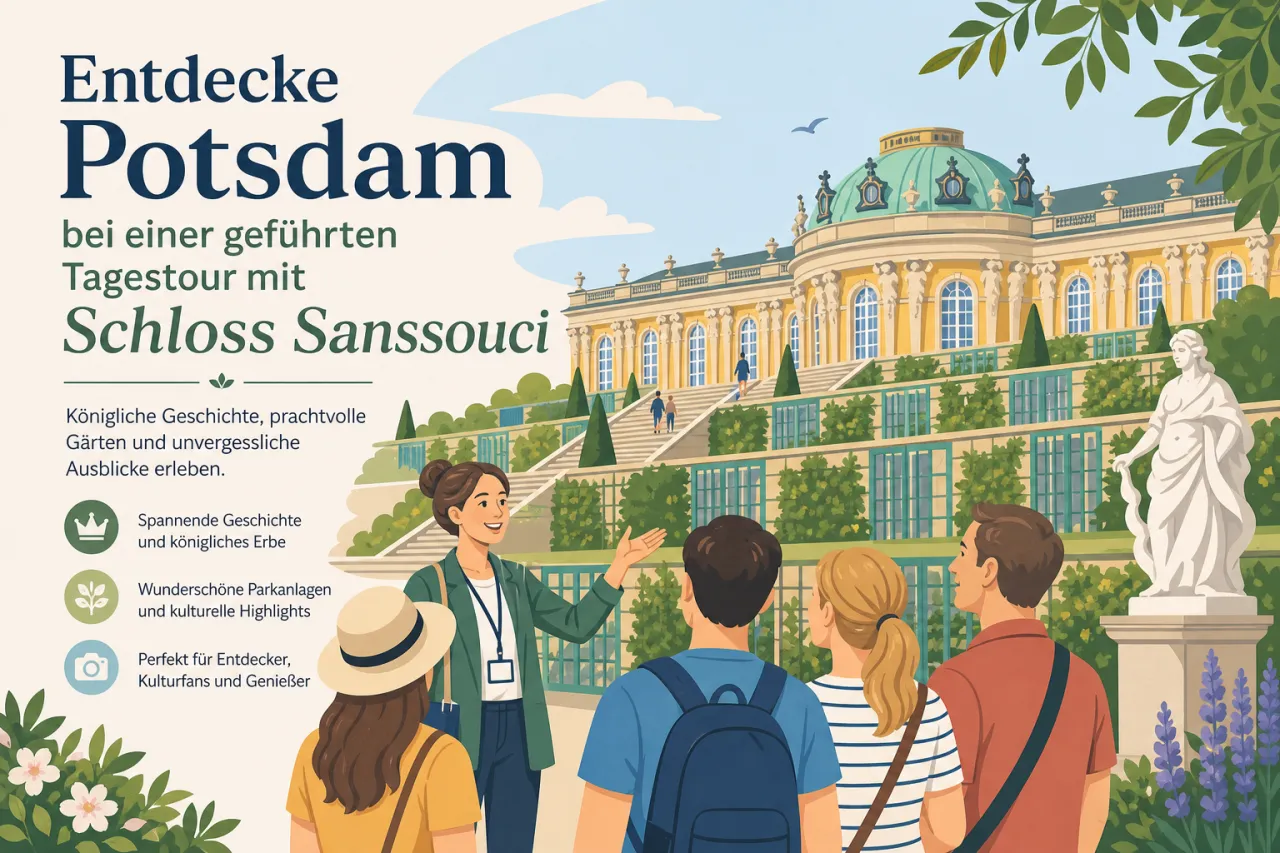 Potsdam bei einer geführten Tagestour mit Schloss Sanssouci