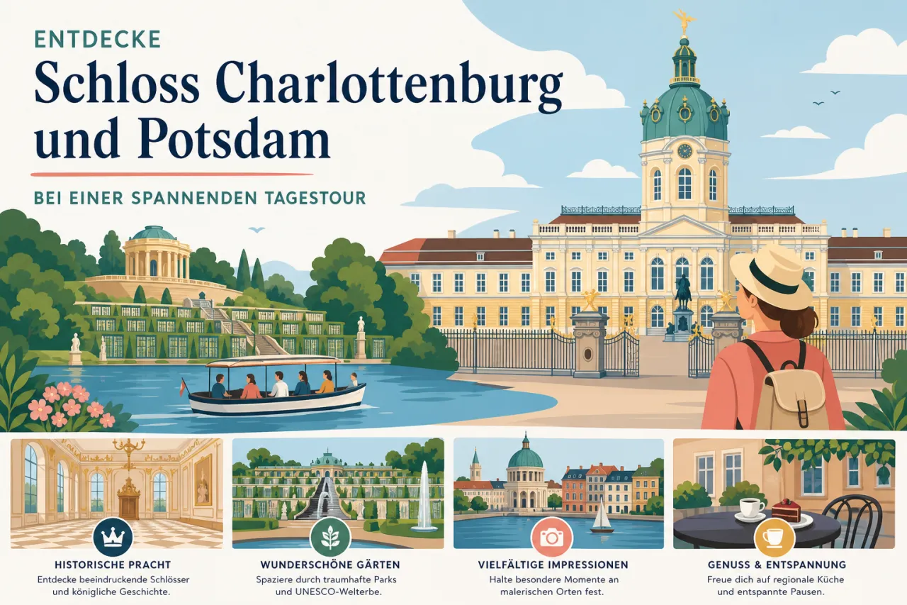 Schloss Charlottenburg und Potsdam bei einer Tagestour