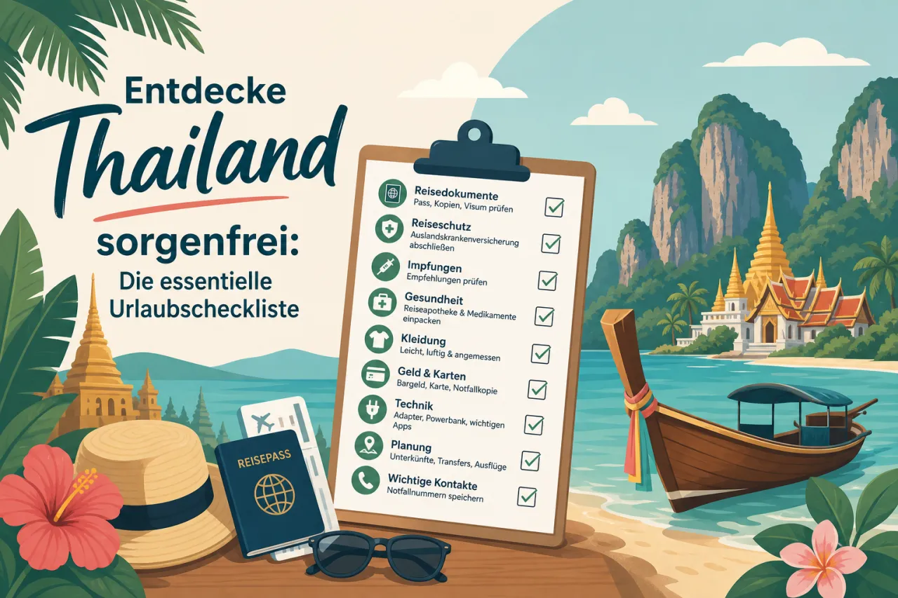 Entdecke Thailand sorgenfrei: Die essentielle Urlaubscheckliste