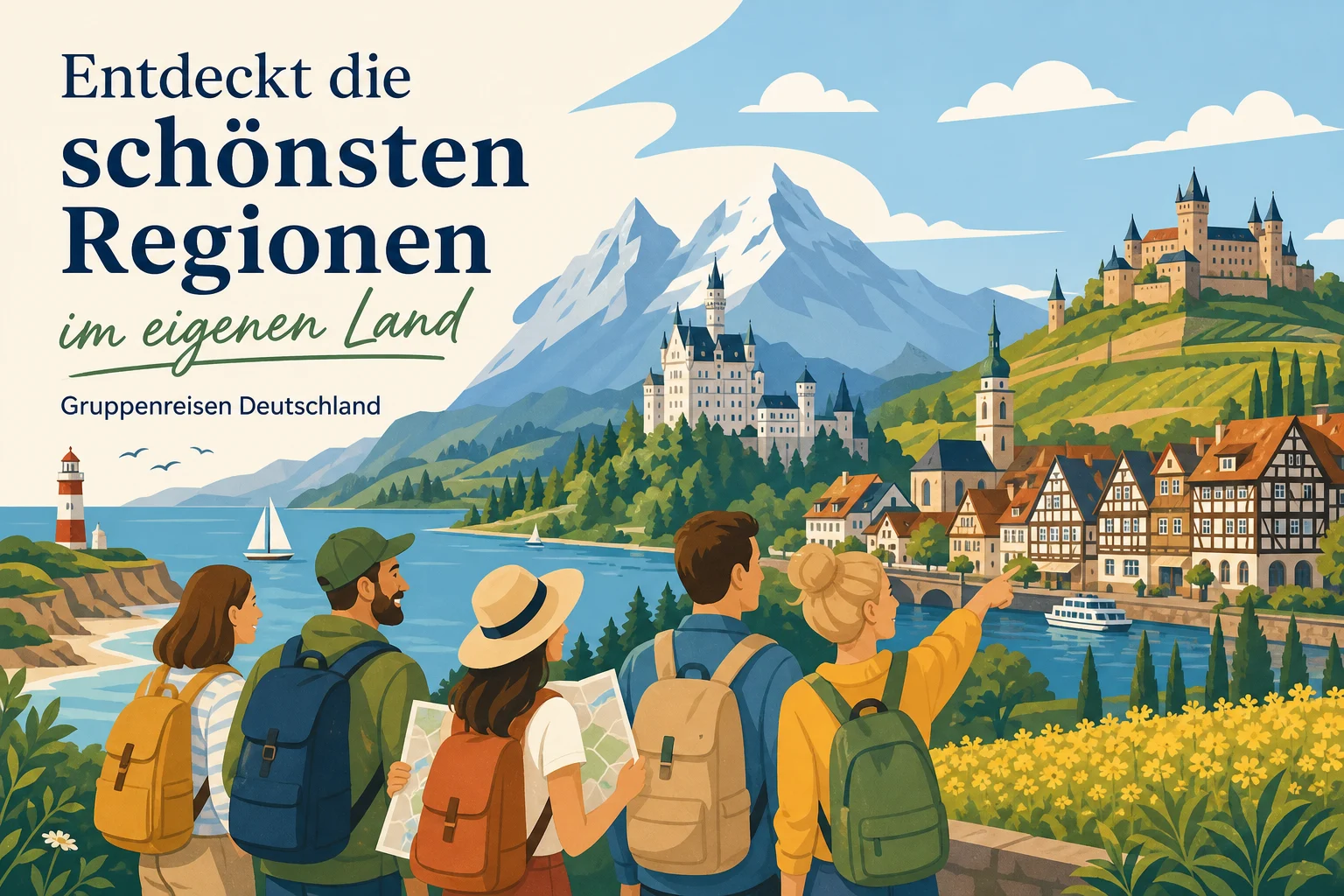 Entdeckt die schönsten Regionen in Deutschland