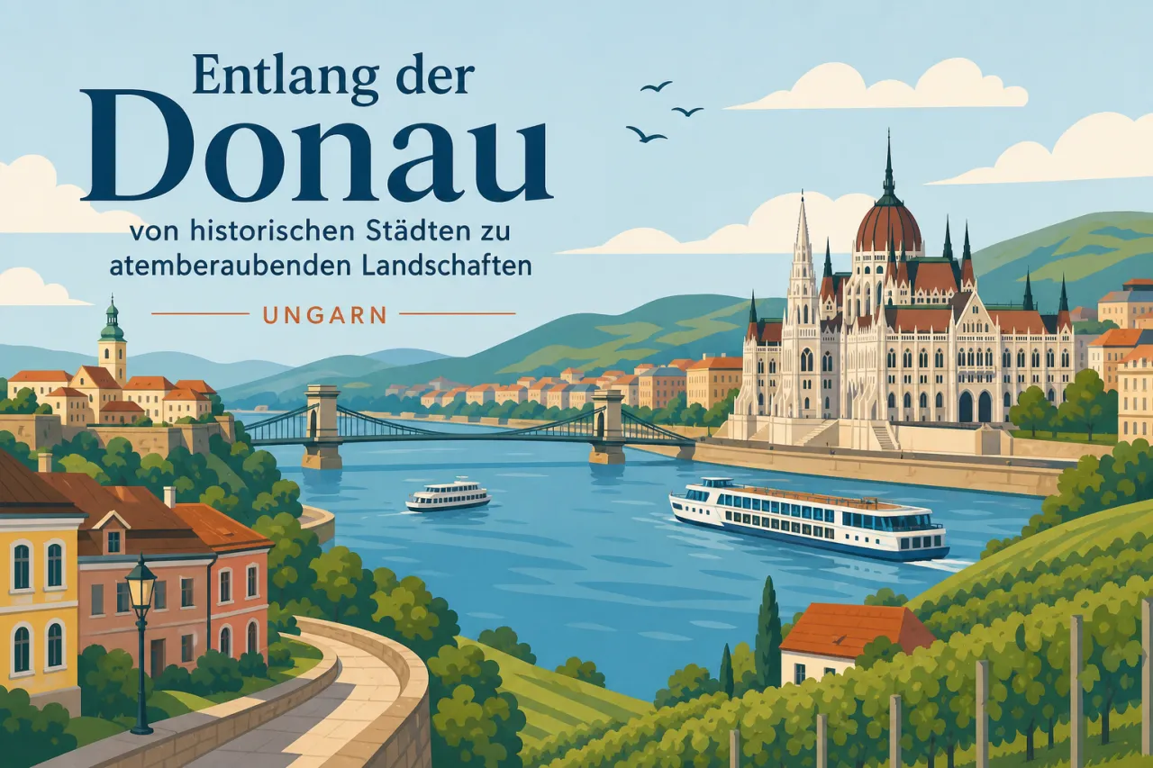 Entlang der Donau von historischen Städten zu atemberaubenden Landschaften