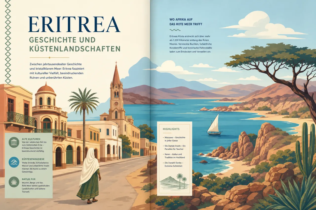 Eritrea: Geschichte und Küstenlandschaften