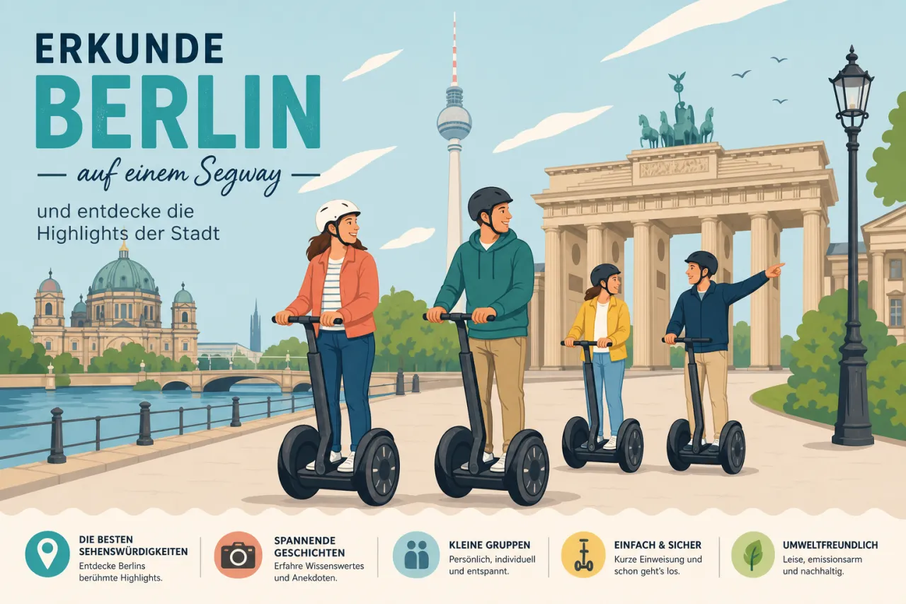 Erkunde Berlin auf einem Segway und entdecke die Highlights der Stadt