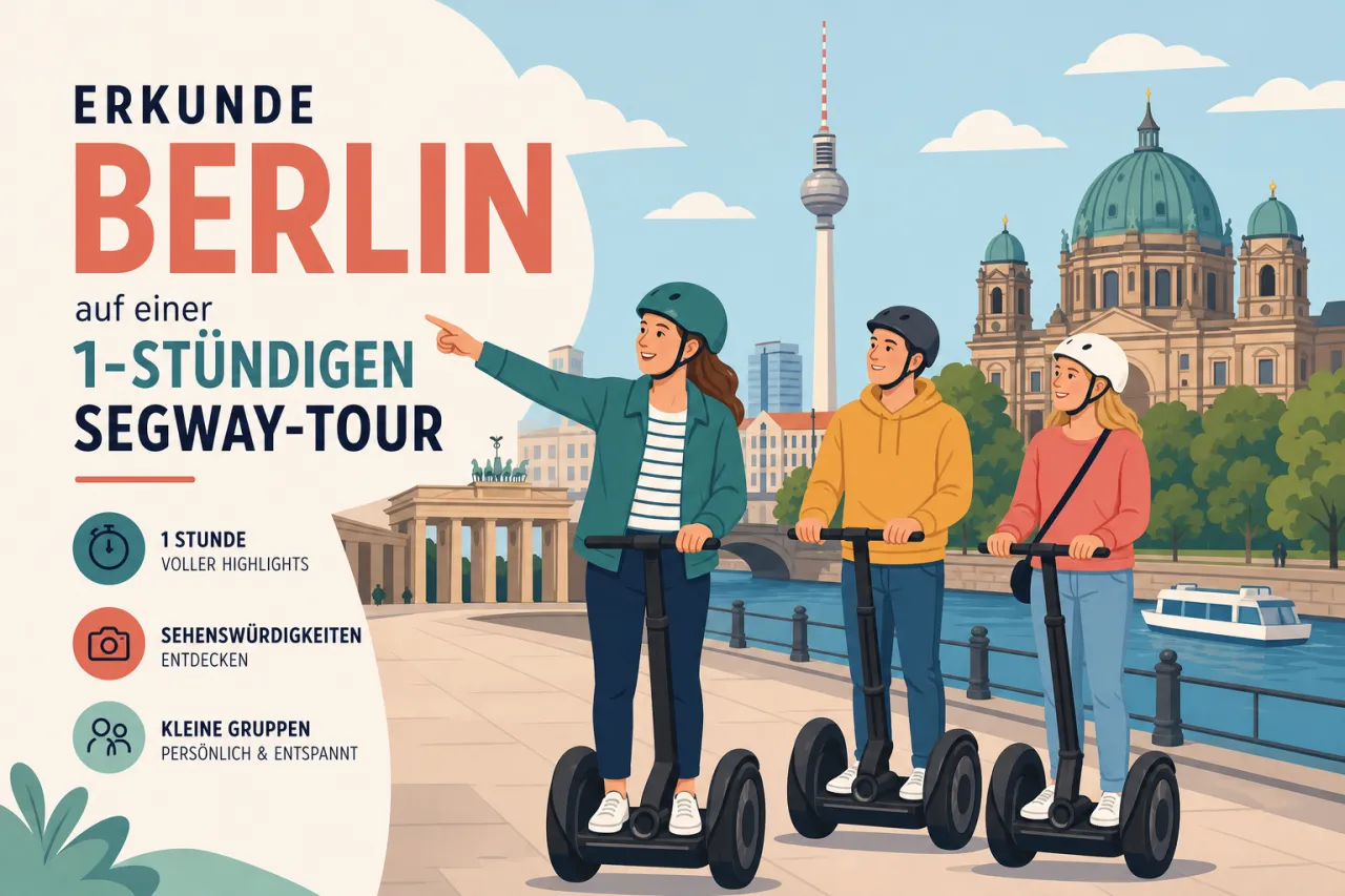 Erkunde Berlin auf einer 1-stündigen Segway-Tour