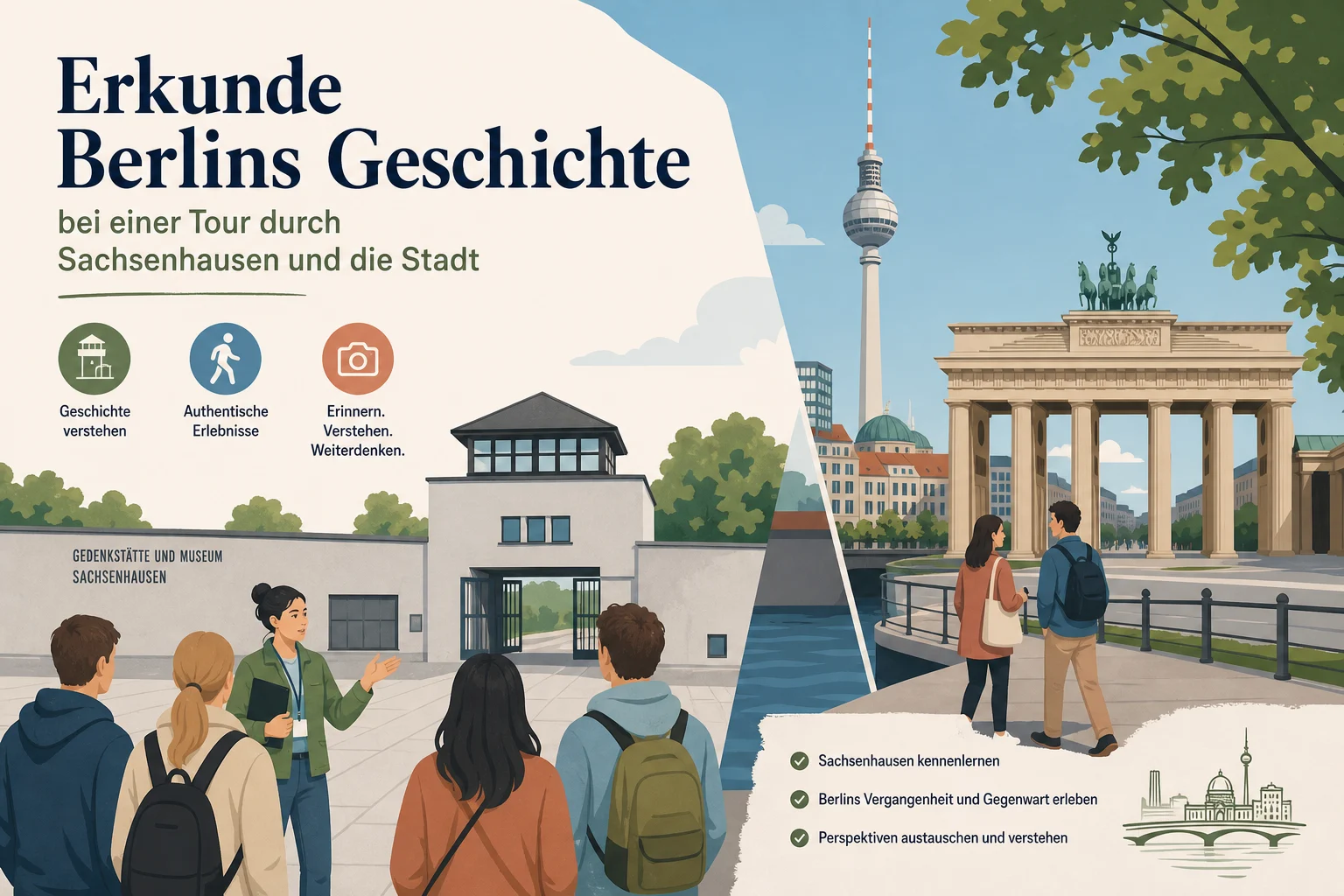 Erkunde Berlins Geschichte bei einer Tour durch Sachsenhausen und die Stadt