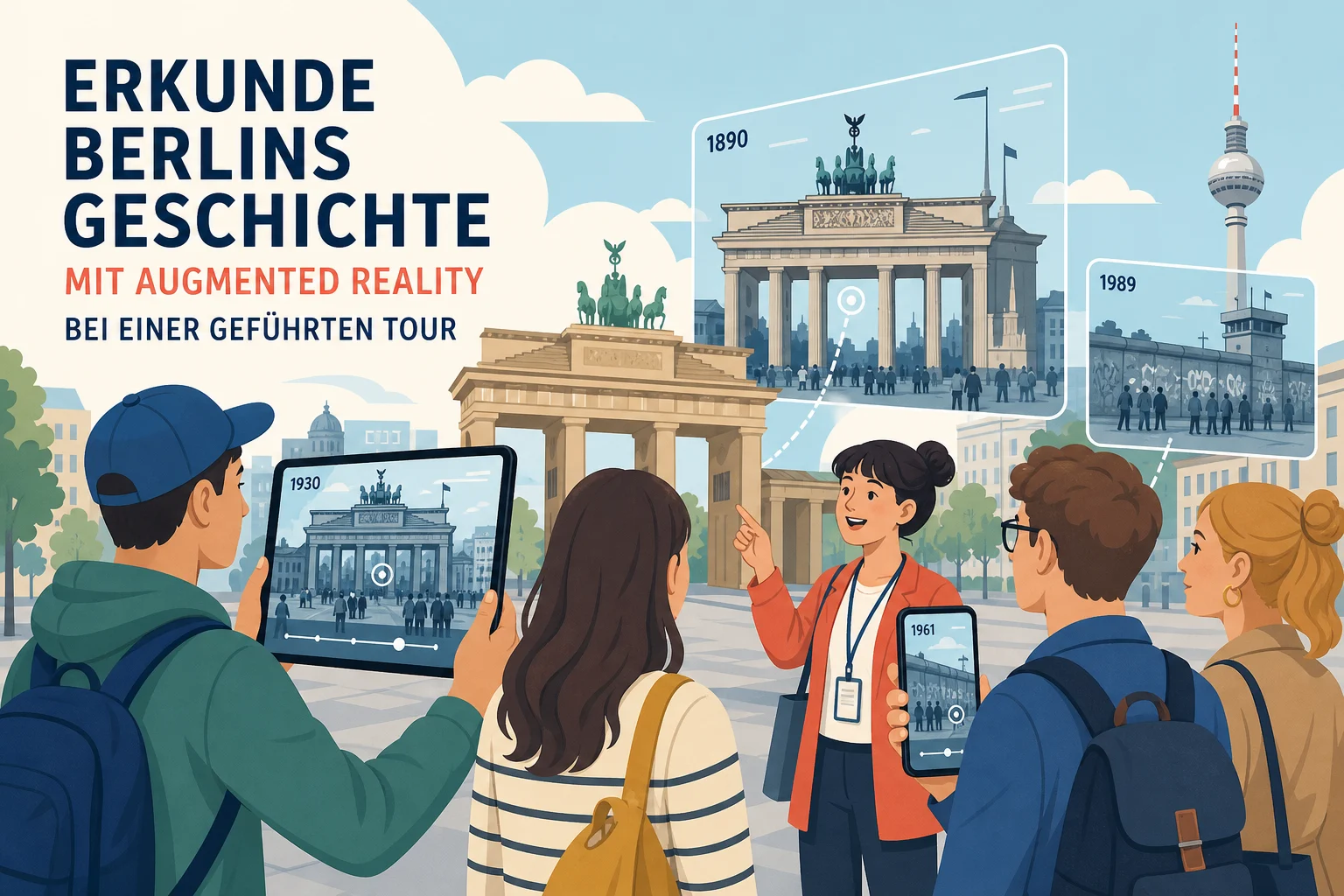 Berlins Geschichte mit Augmented Reality auf einer geführten Tour erleben